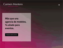 Tablet Screenshot of agencia-carmen-montero.com